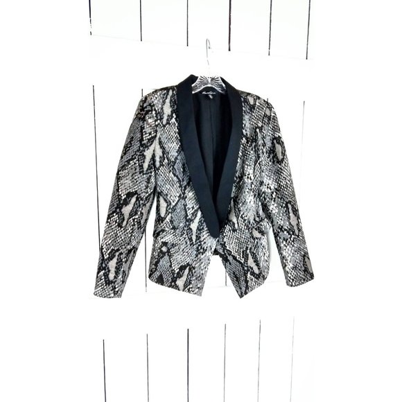 Vintage Kenneth Cole snake print tuxedo blazer jacket - Picture 3 of 6